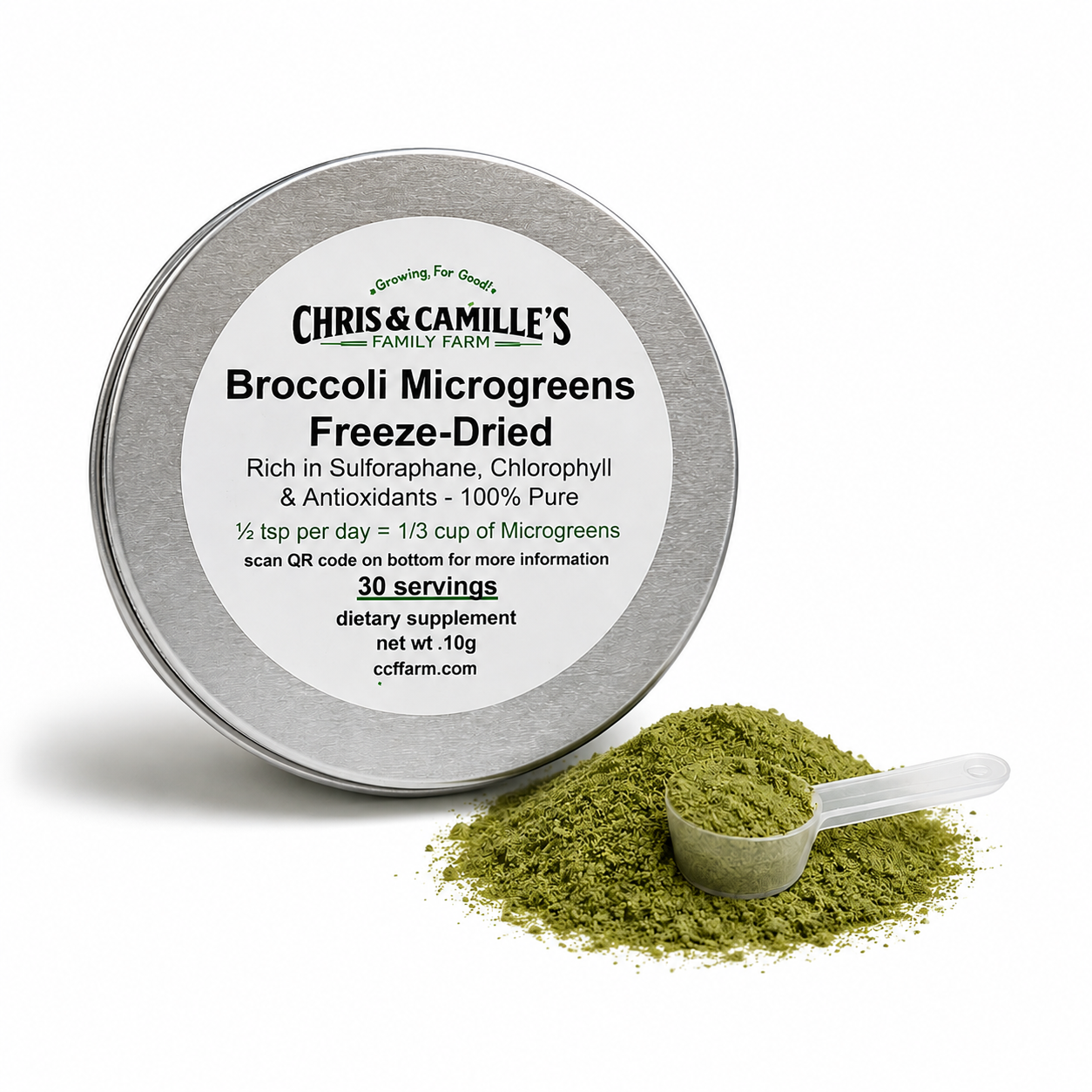 Freeze-Dried Broccoli Microgreens